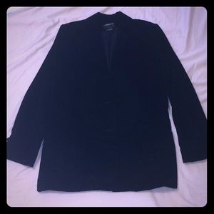 Black Velvet Long Blazer
